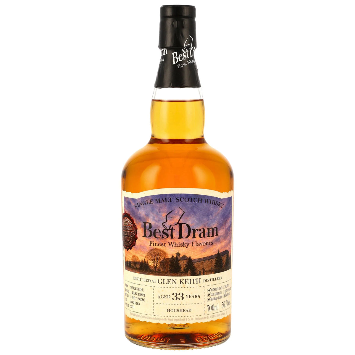 Glen Keith 33 1993/2026 - Best Dram - Hogshead #82793