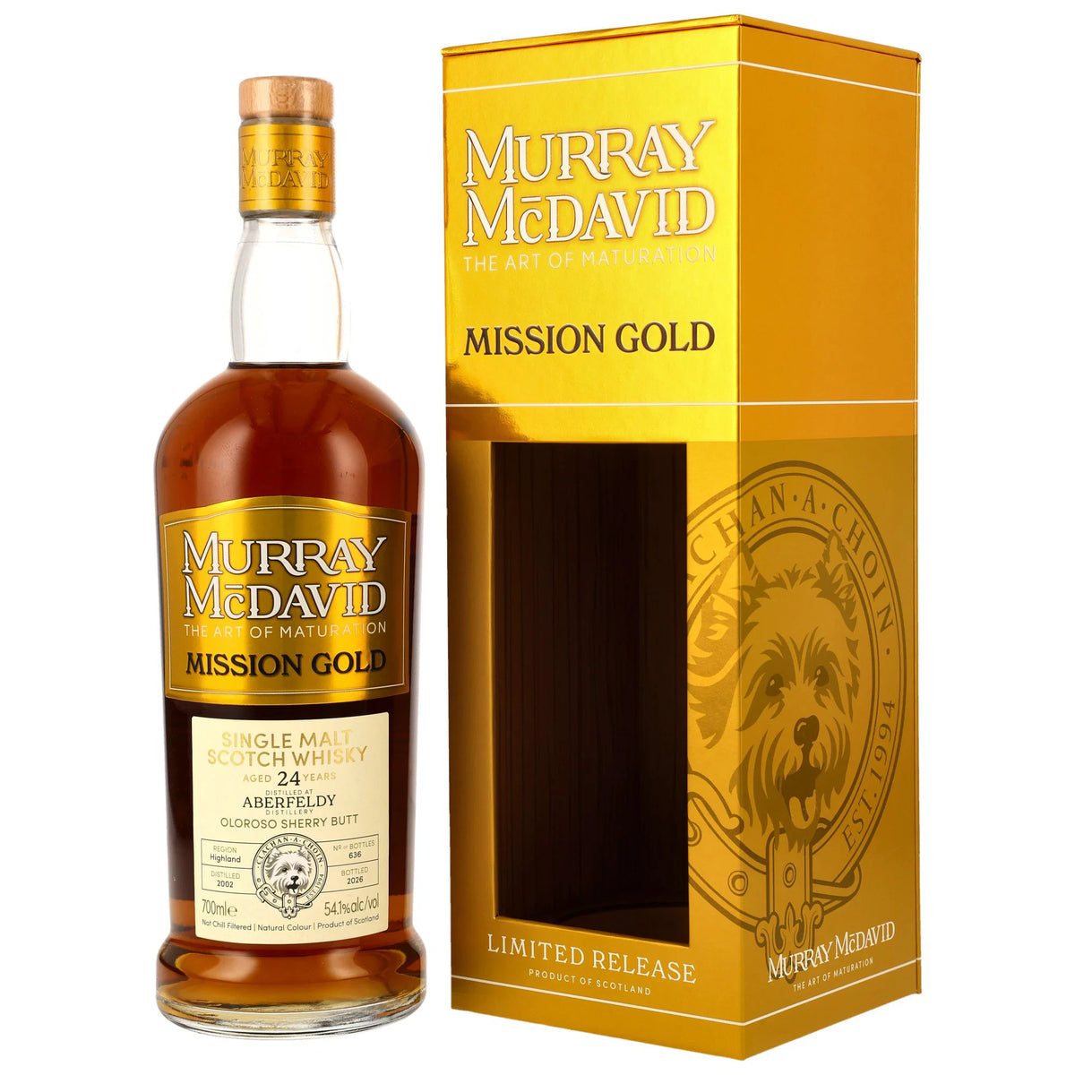 Aberfeldy 24 2002/2026 - Murray McDavid Mission Gold - Oloroso Sherry Cask