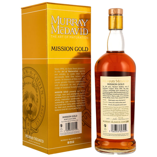 Mortlach 18 2008/2026 - Murray McDavid Mission Gold - PX Sherry Cask