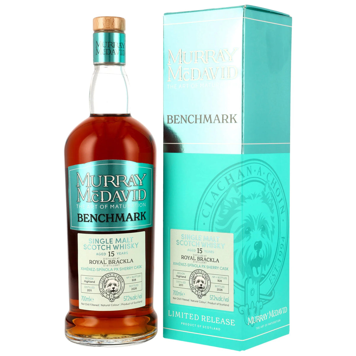 Royal Brackla 15 2011/2026 - Murray McDavid Benchmark - PX Sherry Cask