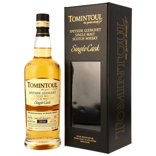 Tomintoul 10 2016/2026 - 50th Anniversary Kirsch - 1st Fill Bourbon Cask #5825