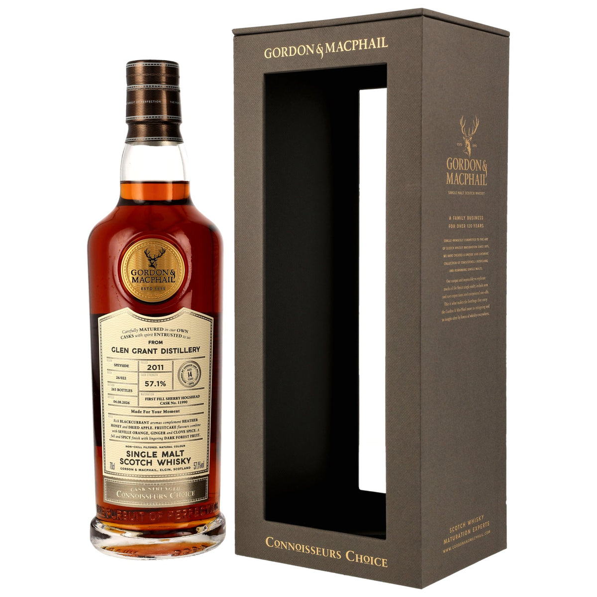 Glen Grant 14 20011/2026 - Gordon & MacPhail - 1st Fill Sherry Cask #11990