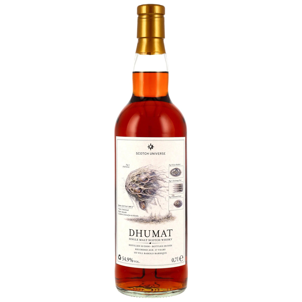 DHUMAT (Tamdhu) 17 2008/2026 - Scotch Universe - 1st Fill Barolo Wine Barrique