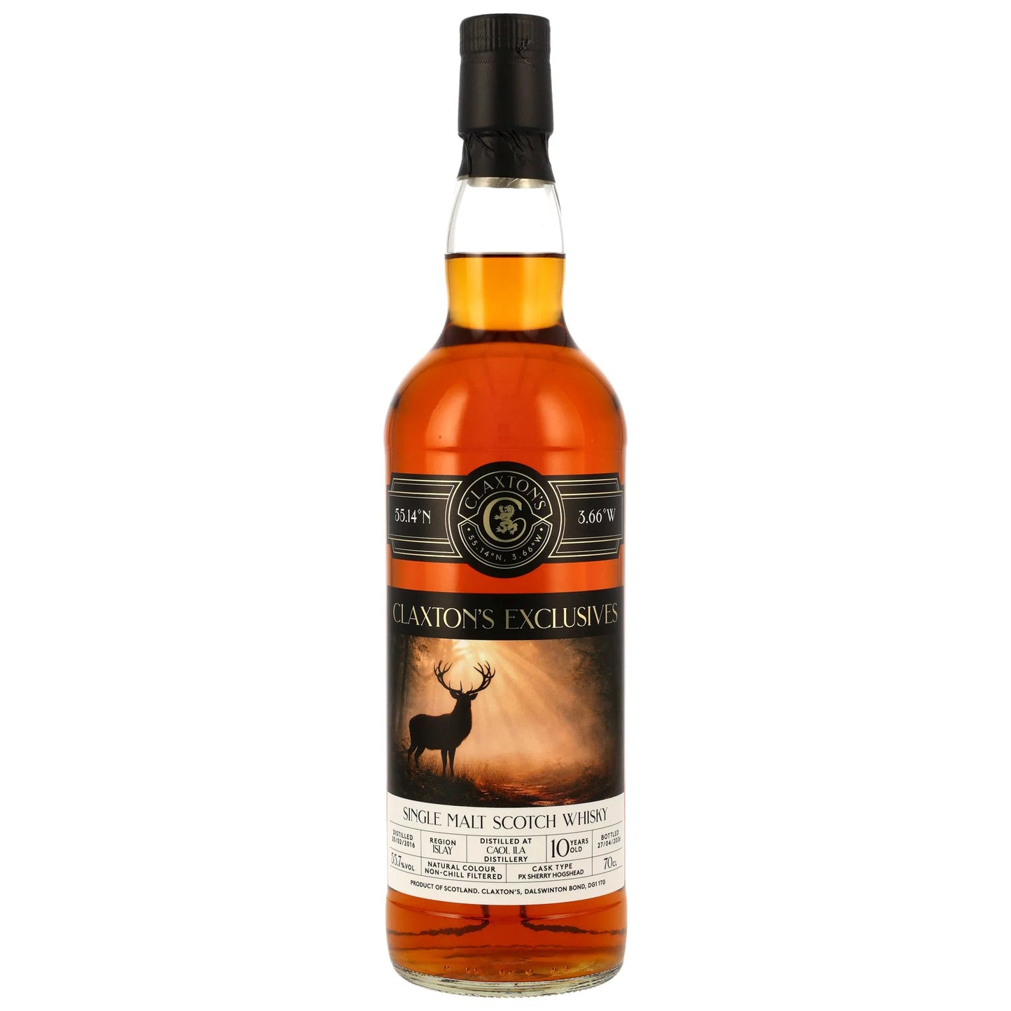Caol Ila 10 2016/2026 - Claxtons - PX Sherry Cask