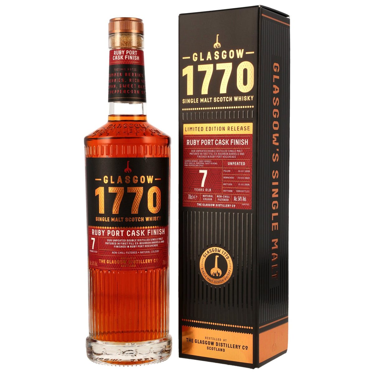 Glasgow 1770 7 2018/2026 - Ruby Port Cask Finish (Batch 2)