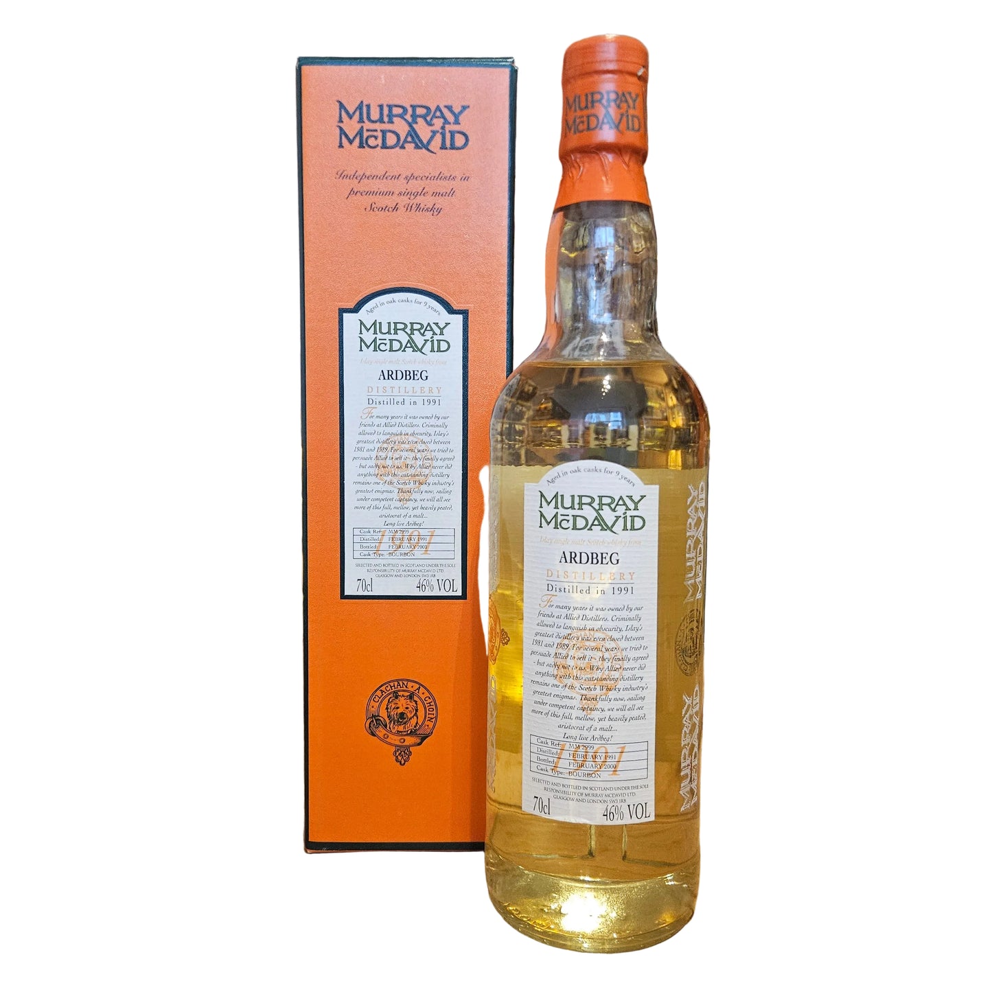 Ardbeg 9 1991/2000 - Murray McDavid - Bourbon Cask #MM2999