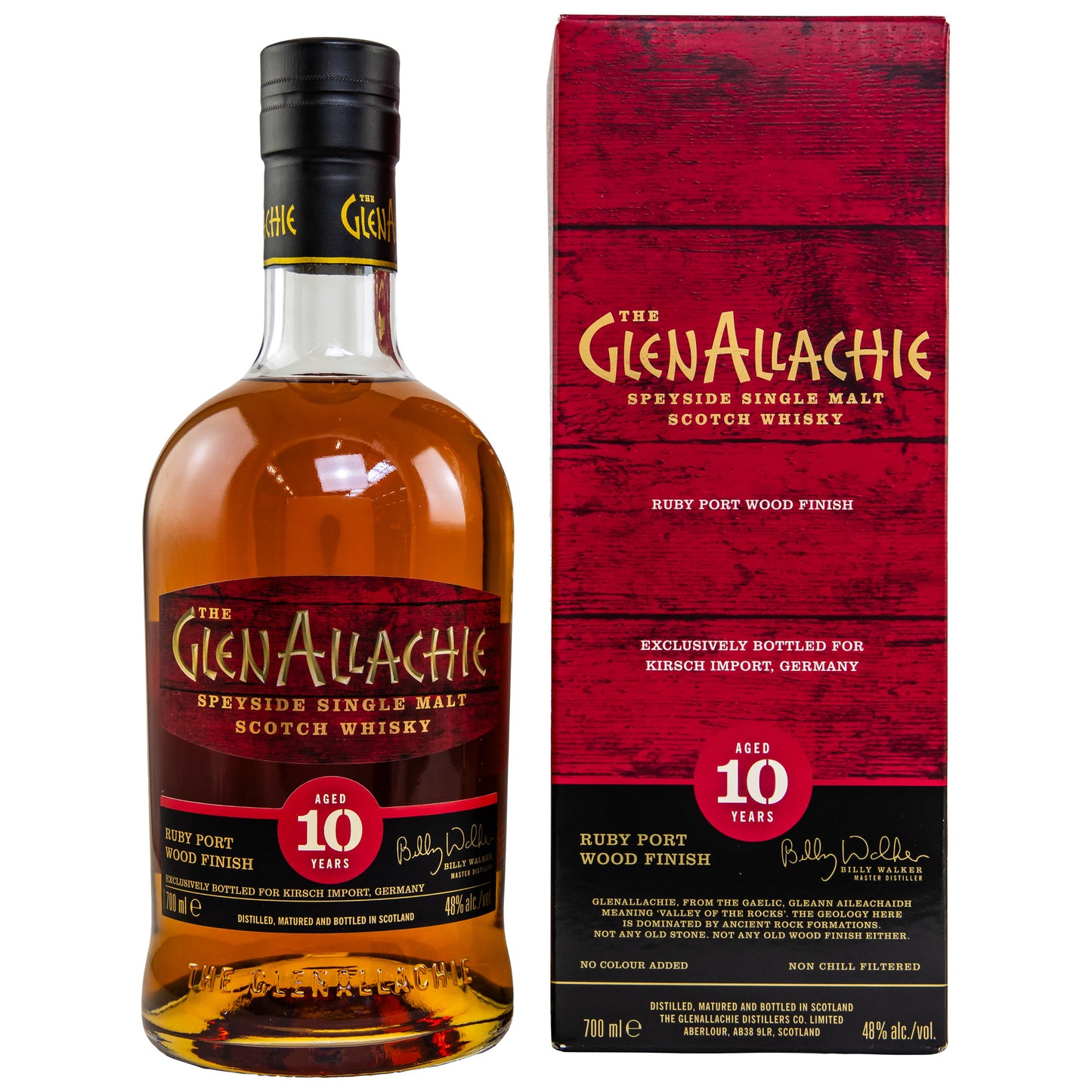 GlenAllachie 10 - Ruby Port Wood Finish - Germany Exclusive