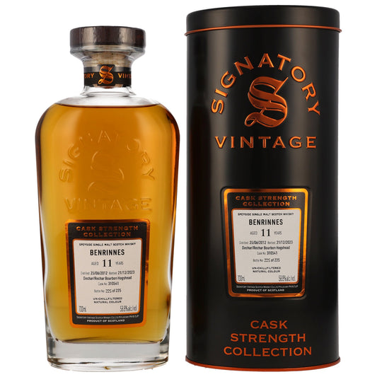 Benrinnes 11 2012/2023 - Signatory Vintage Cask Strength Collection - Dechar/Rechar Bourbon Hogshead #310541