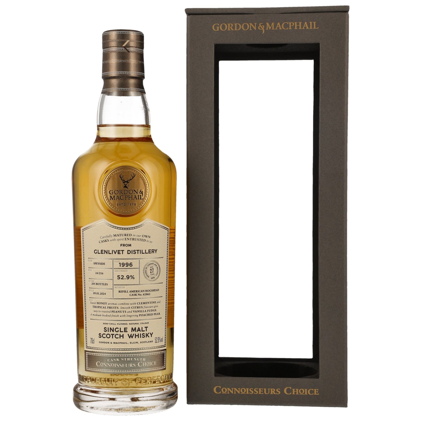 Glenlivet 27 1996/2024 - Gordon & MacPhail - Refill American Hogshead 62862