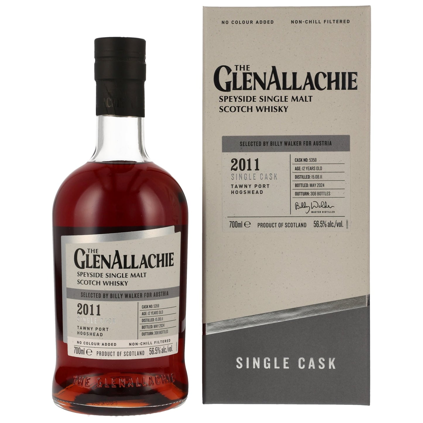 GlenAllachie 12 2011/2024 - Single Cask - Tawny Port Hogshead #5358