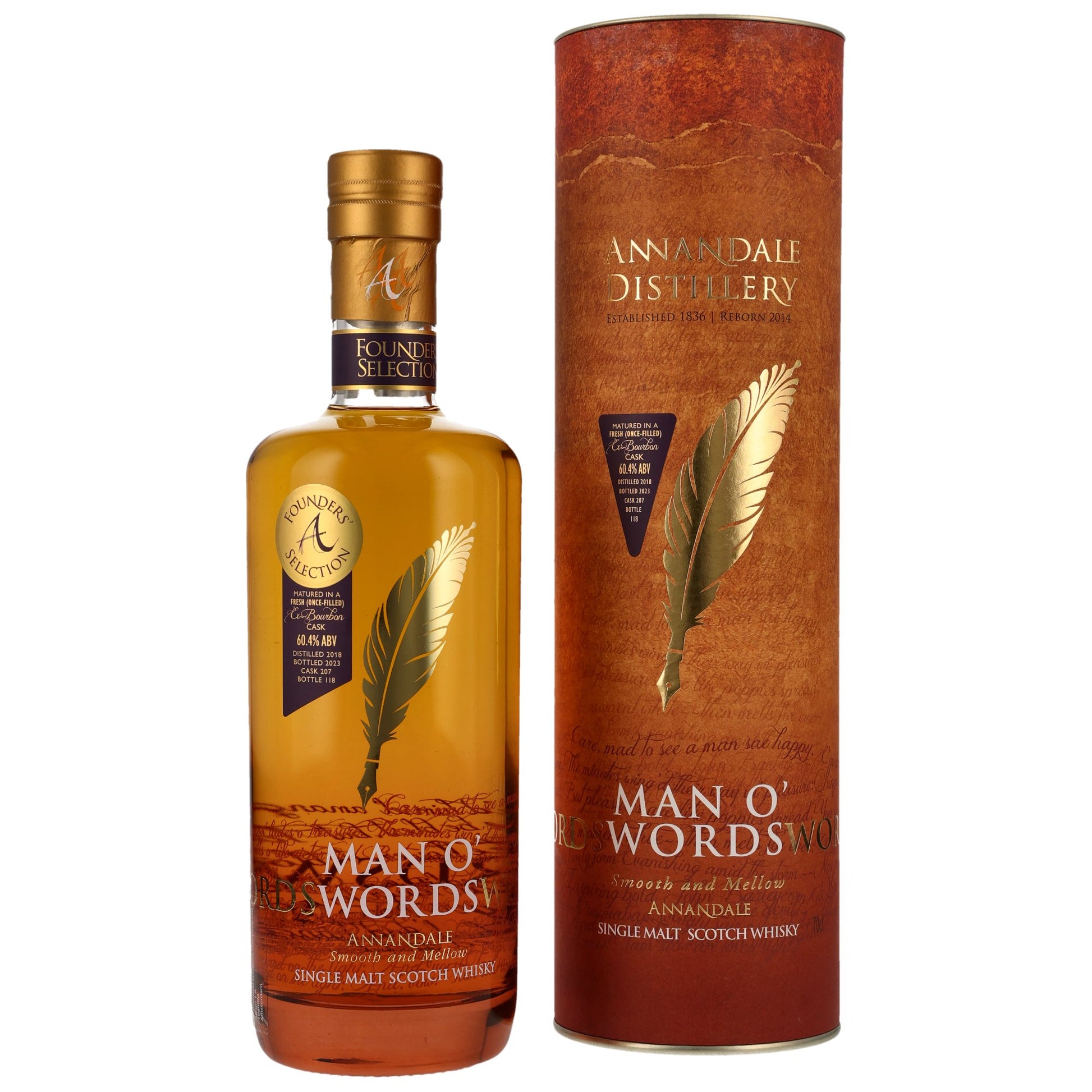 Annandale 2018/2023 - Man O' Words - Bourbon Cask #207