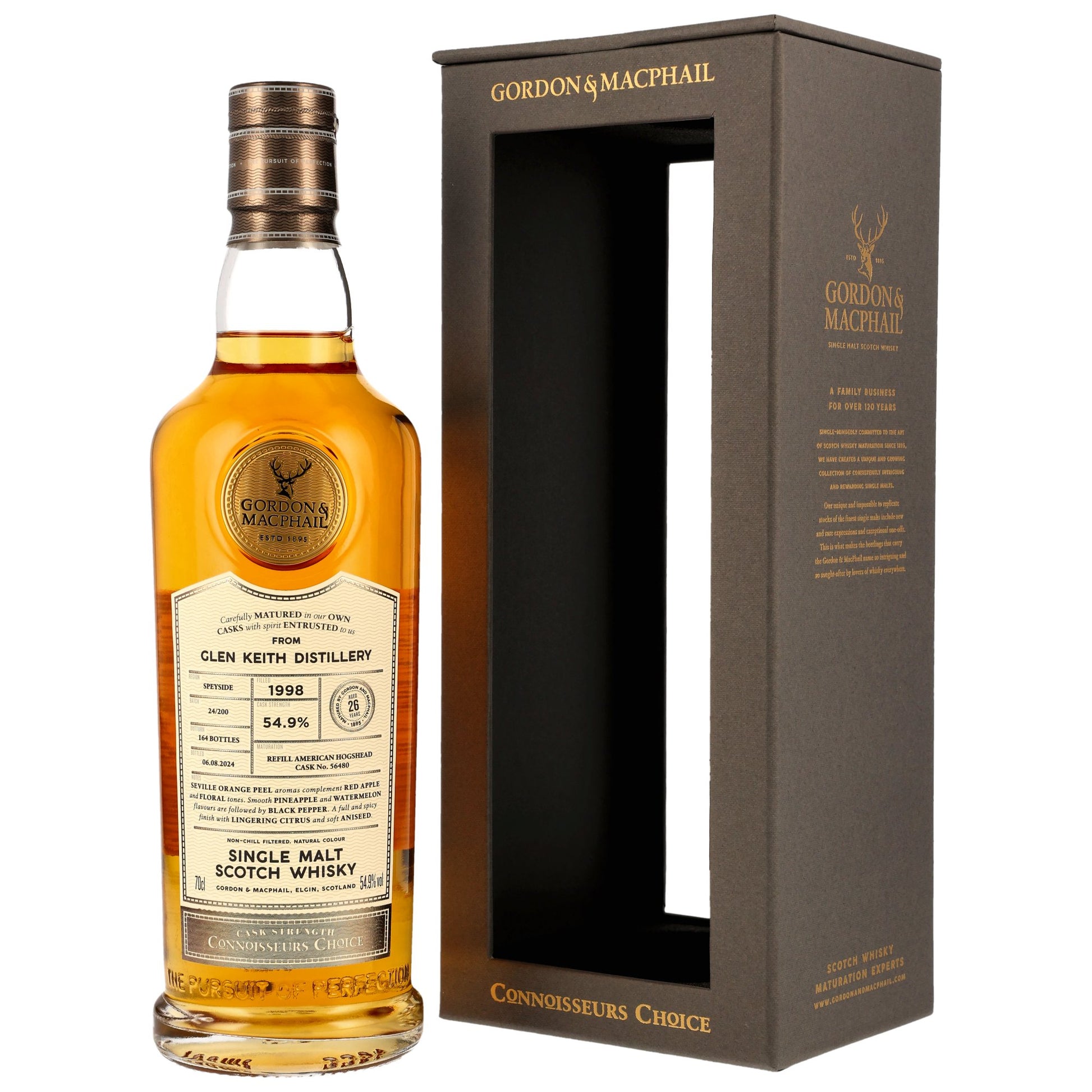 Glen Keith 26 1998/2024 - Gordon & MacPhail - Refill American Hogahead #56480