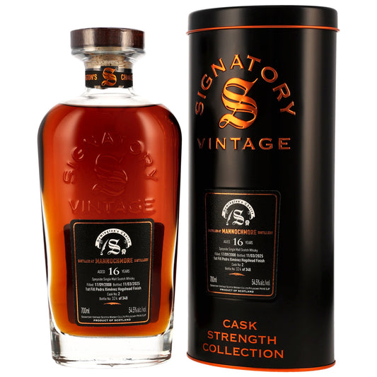 Mannochmore 16 2008/2025 - Signatory Vintage Symingtons Choice - 1st Fill PX Finish