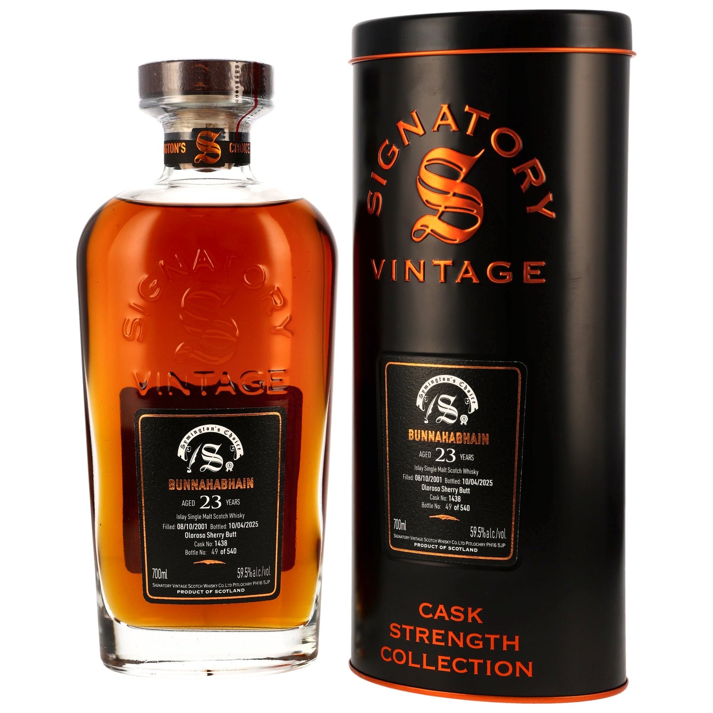 Bunnahabhain 23 2001/2025 - Signatory Vintage Symingtons Choice Oloroso Sherry Butt