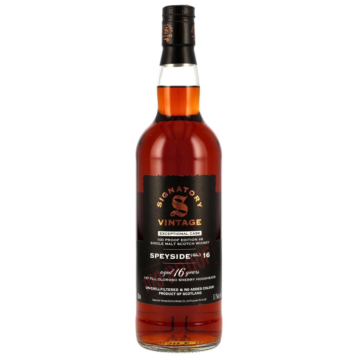 Speyside (GL) 16 - Signatory Vintage - 100 PROOF Exceptional Cask Edition #8