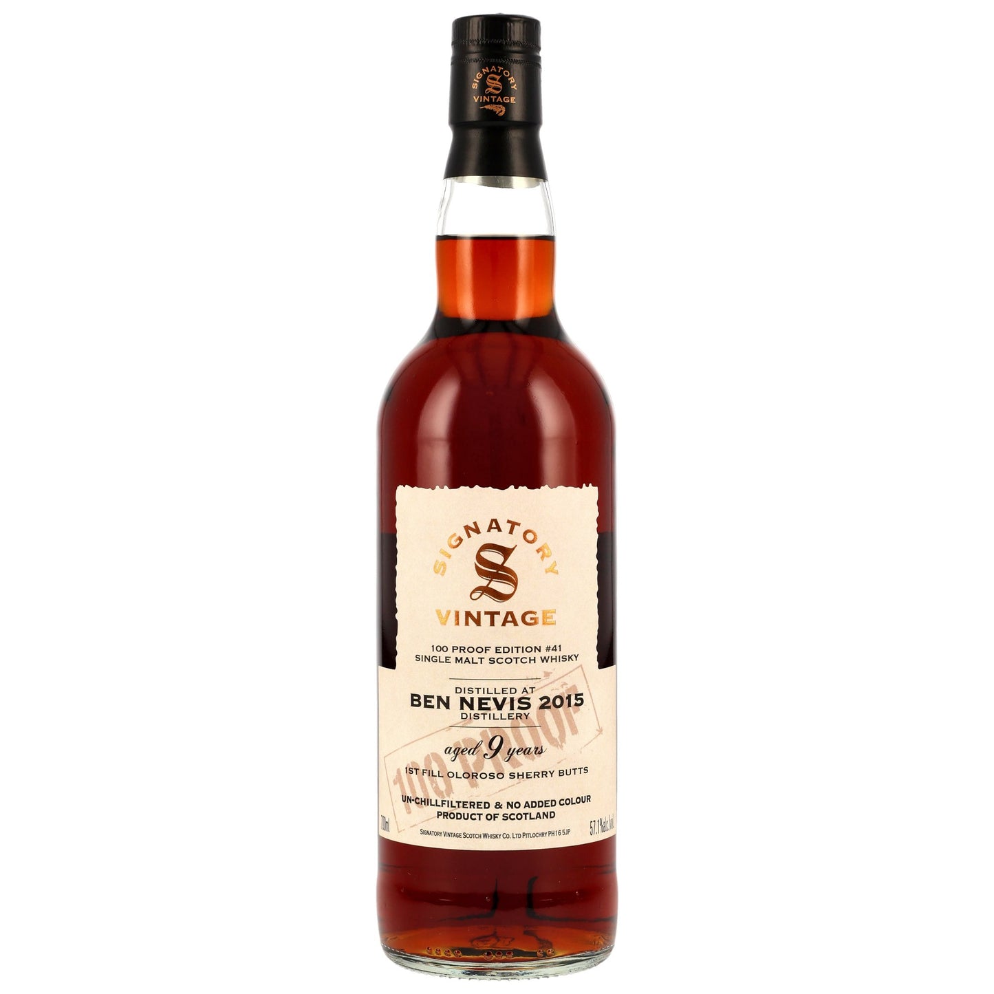 Ben Nevis 9 2015/2025 - Signatory Vintage - 100 PROOF #41