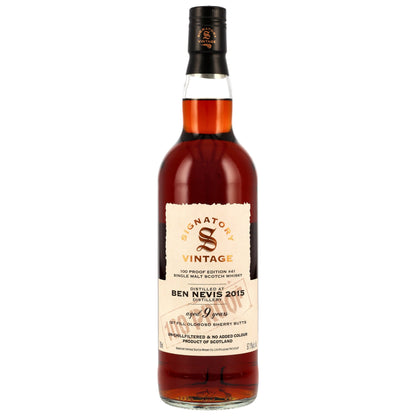 Ben Nevis 9 2015/2025 - Signatory Vintage - 100 PROOF #41