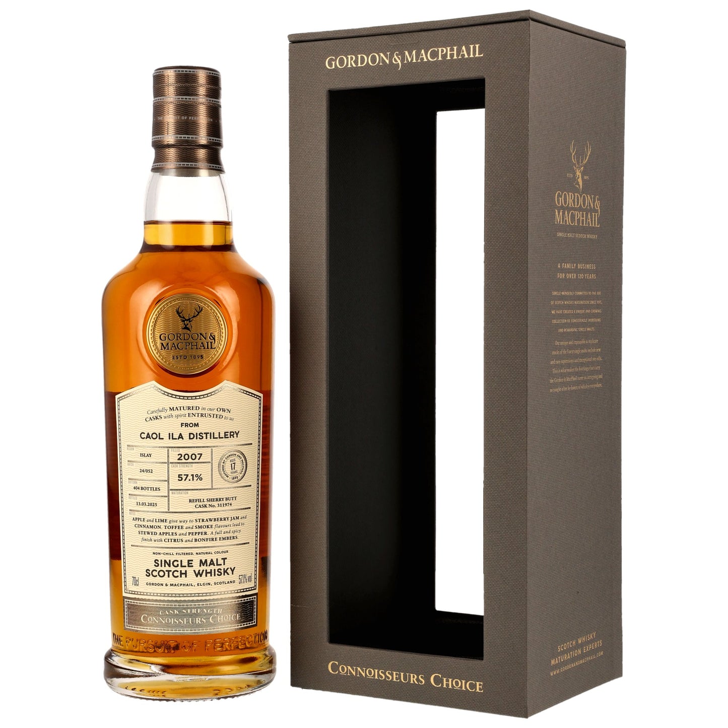 Caol Ila 17 2007/2025 - Gordon & MacPhail - Refill Sherry Butt #311974