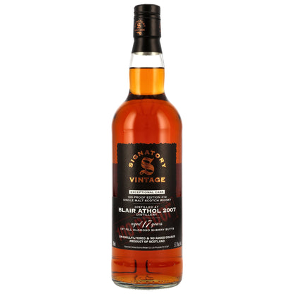 Blair Athol 17 2007/2025 - Signatory Vintage - 100 PROOF Exceptional Cask Edition #12