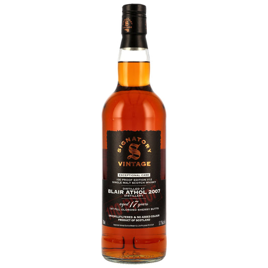 Blair Athol 17 2007/2025 - Signatory Vintage - 100 PROOF Exceptional Cask Edition #12