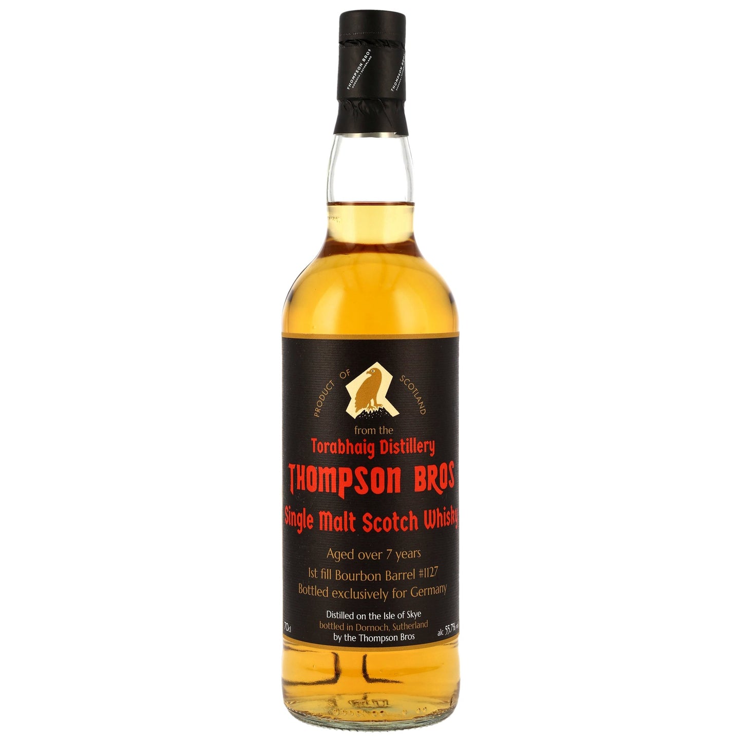 Torabhaig 7 2018/2025 - Thompson Bros. - 1st Fill Bourbon Barrel #1127