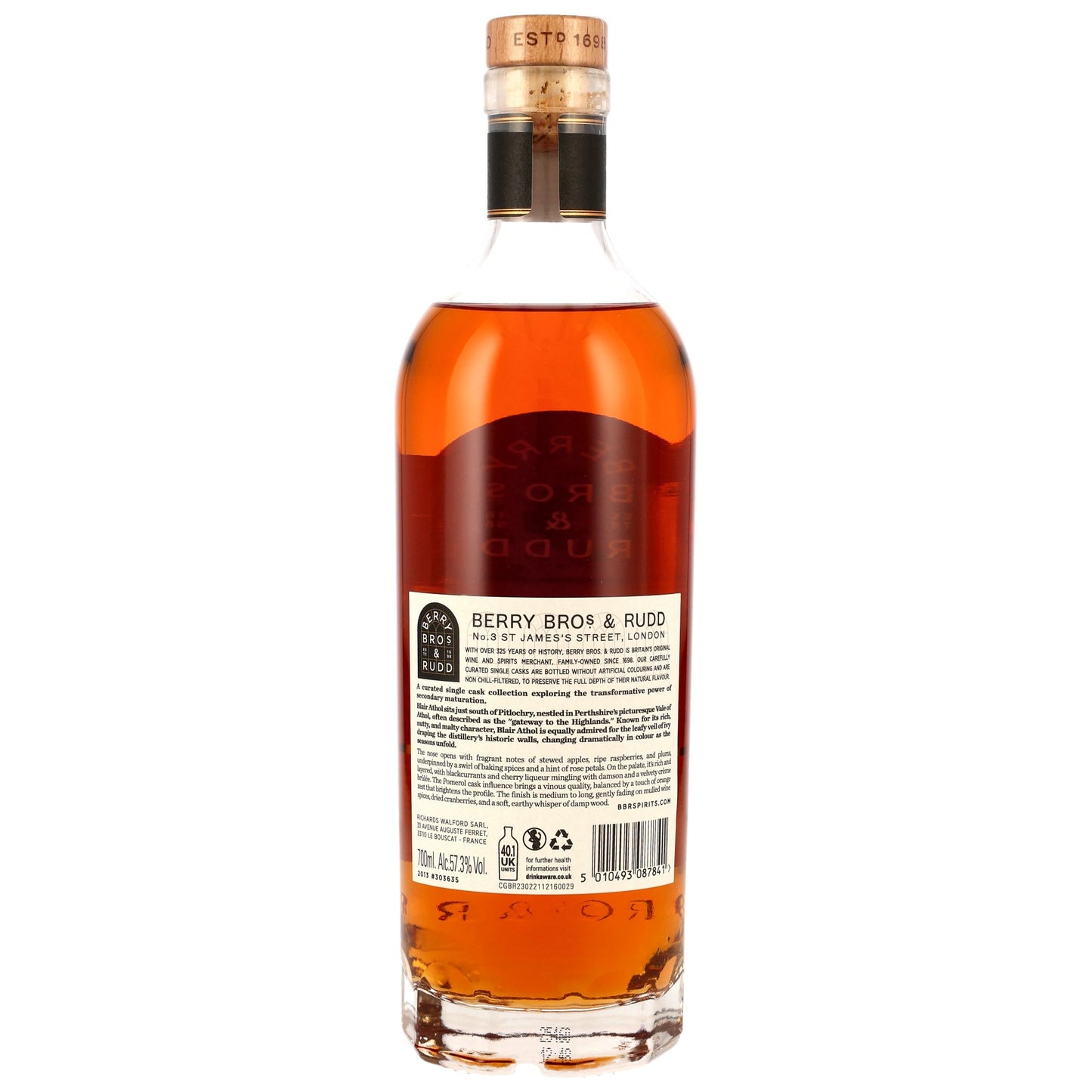 Blair Athol 12 2013/2025 - Berry Bros and Rudd -  Pomerol Cask Finish #303635