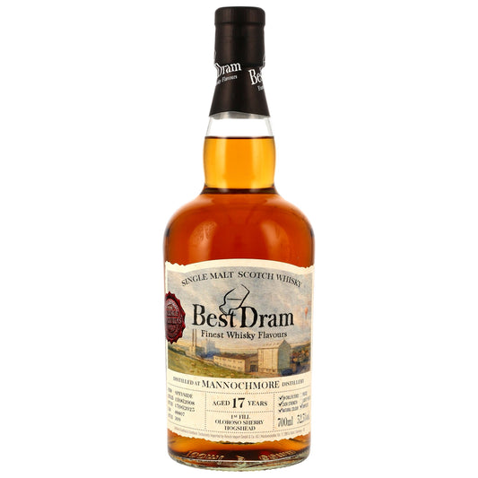 Mannochmore 17 2008/2025 - Best Dram - 1st Fill Oloroso Hogshead #8807