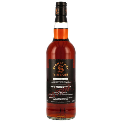 Speyside (GL) 16 - Signatory Vintage - 100 PROOF Exceptional Cask Edition #10
