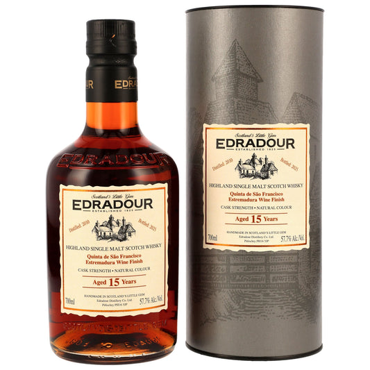 Edradour 15 2010/2025 - Quinta des Sao Francisco Estremadura Wine Casks Finish