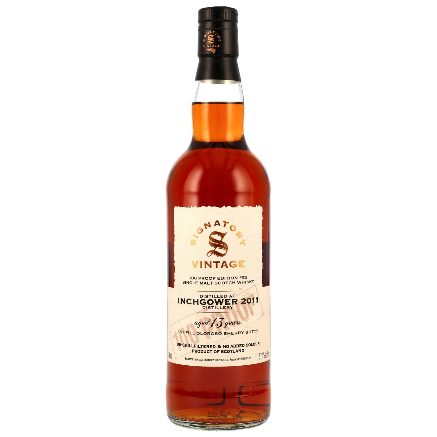 Inchgower 13 2011/2025 - Signatory Vintage - 100 PROOF #53