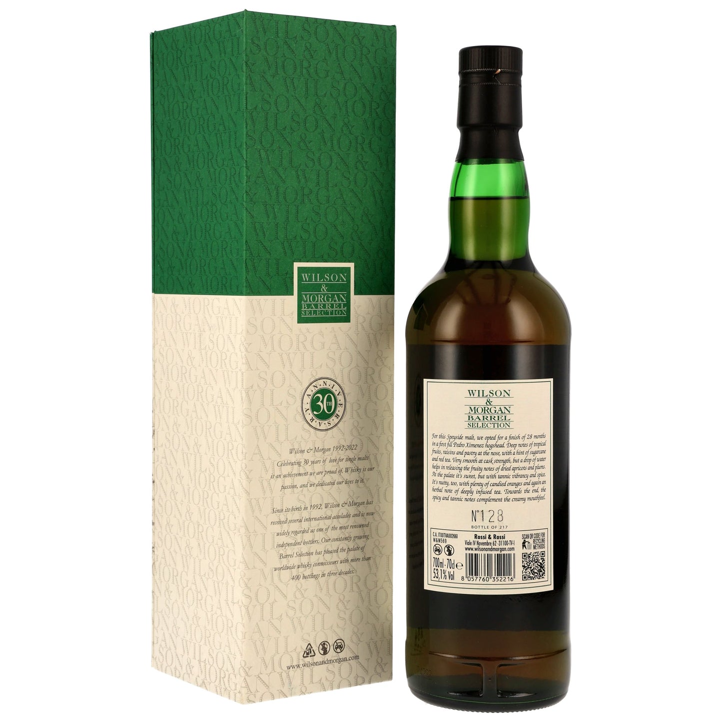 Glenlossie 16 2008/2024 - Wilson & Morgan - 1st Fill PX Sherry Finish #2400