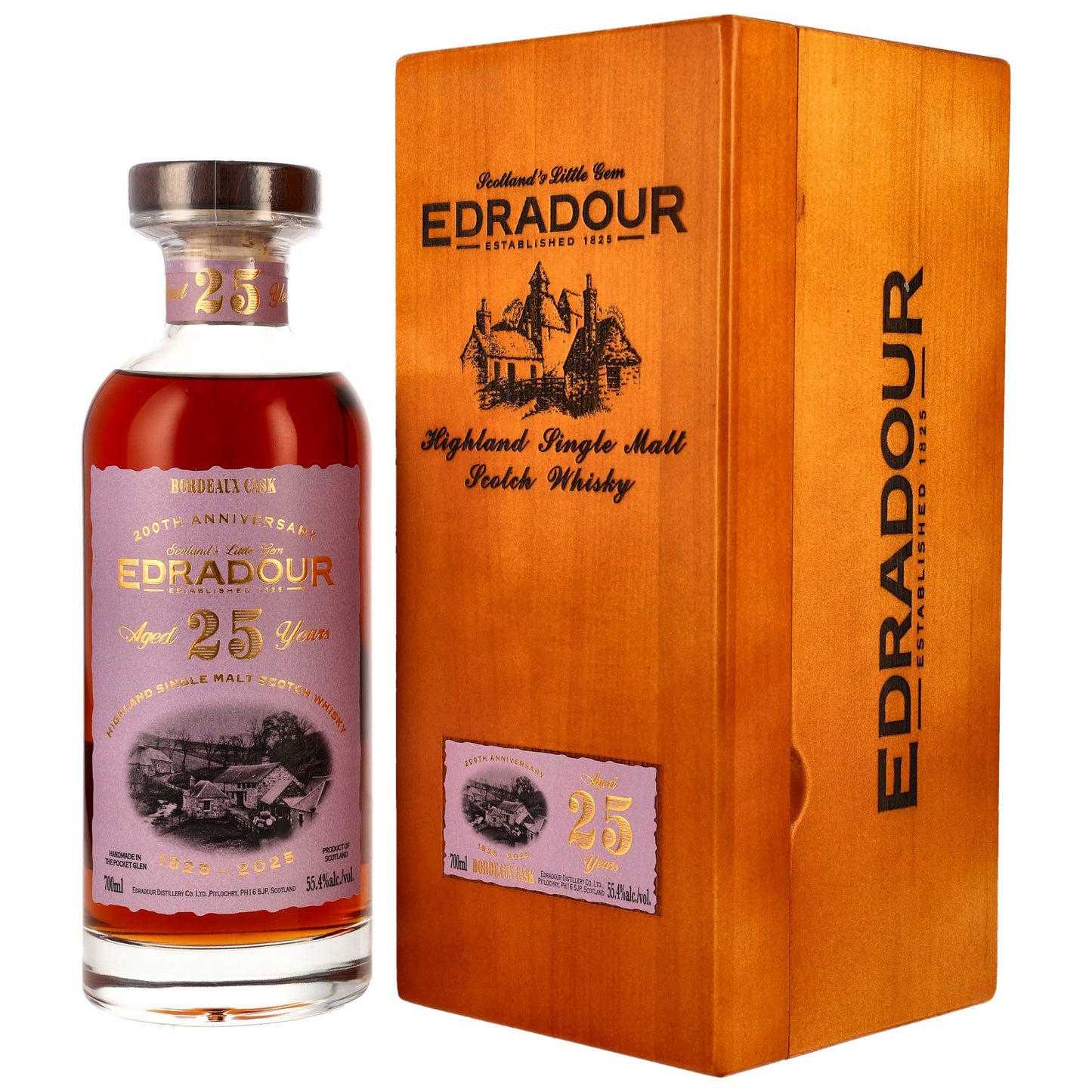 Edradour 25 1999/2025 - 200th Anniversary - 1st Fill Bordeaux Cask #816