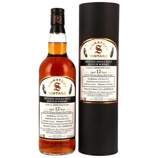Aberlour 12 2013/2025 - Signatory Vintage - 1st Fill Oloroso Sherry Cask Finish #6