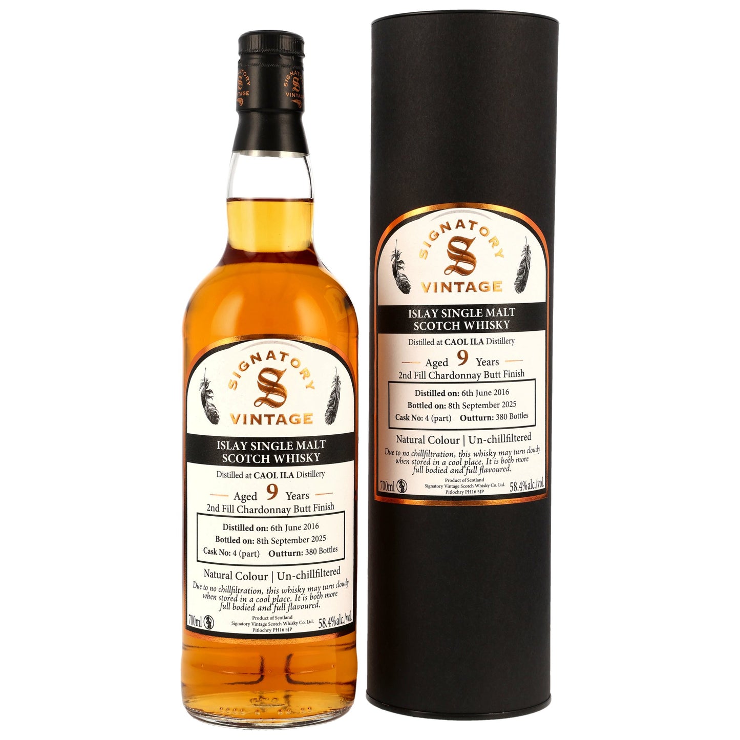 Caol Ila 9 2016/2025 - Signatory Vintage - 2nd Fill Chardonnay Cask Finish #4