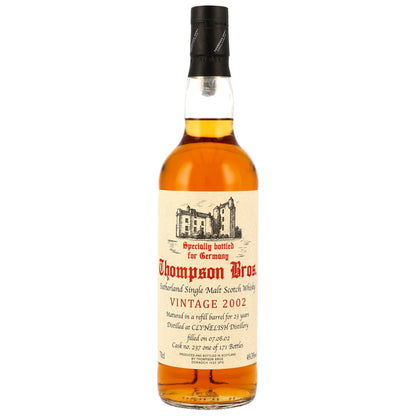 Clynelish 23 2002/2025 - Thompson Bros. - Refill Barrel #237