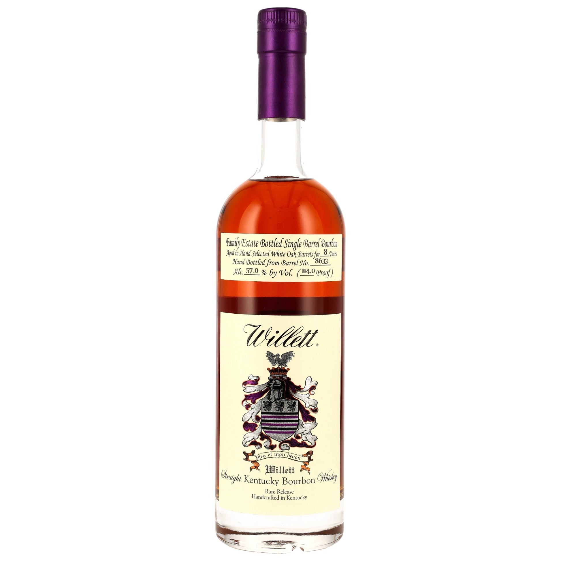 Willett Bourbon 8 2016/2025 - Itinéraires - Single Barrel #8633