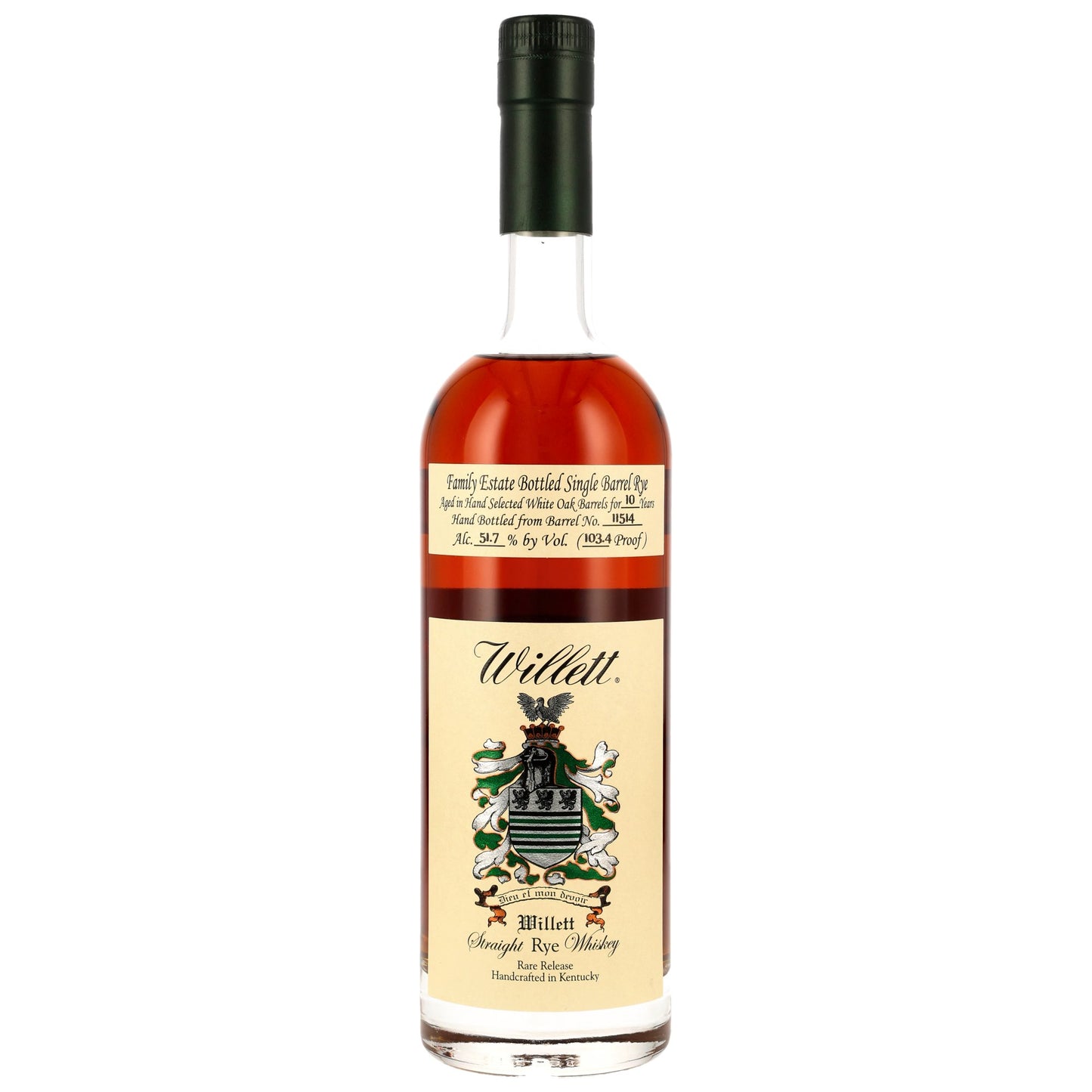Willett Rye 10 2015/2025 - Itinéraires - Single Barrel #11514