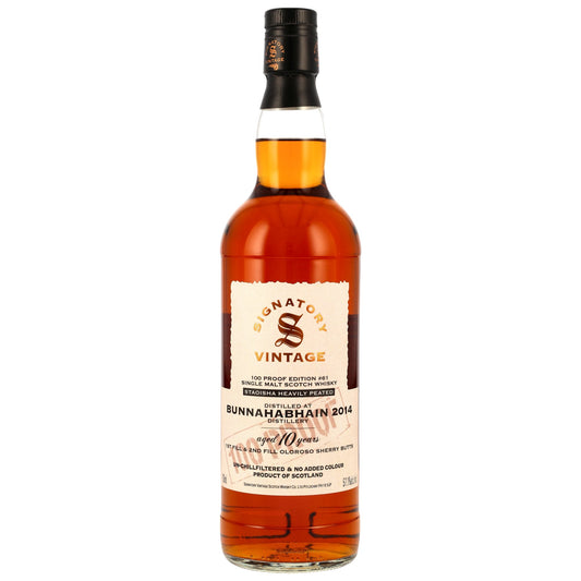 Staoisha (Bunnahabhain) 10 2014/2025 - Signatory Vintage - 100 PROOF #61
