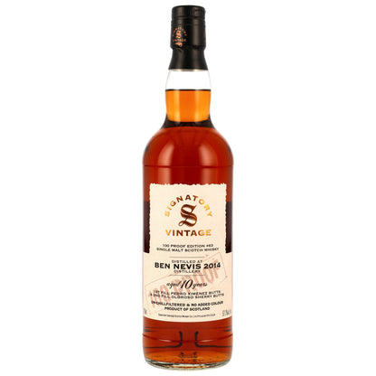 Ben Nevis 10 2014/2025 - Signatory Vintage - 100 PROOF #63