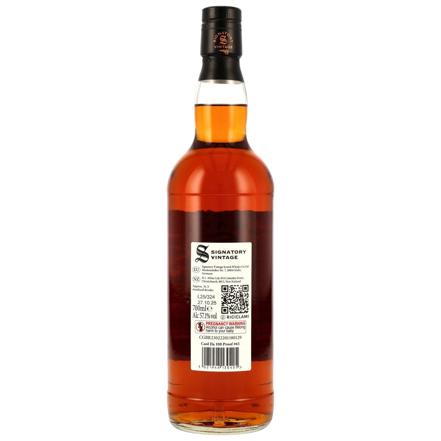 Caol Ila 12 2013/2025 - Signatory Vintage - 100 PROOF #65