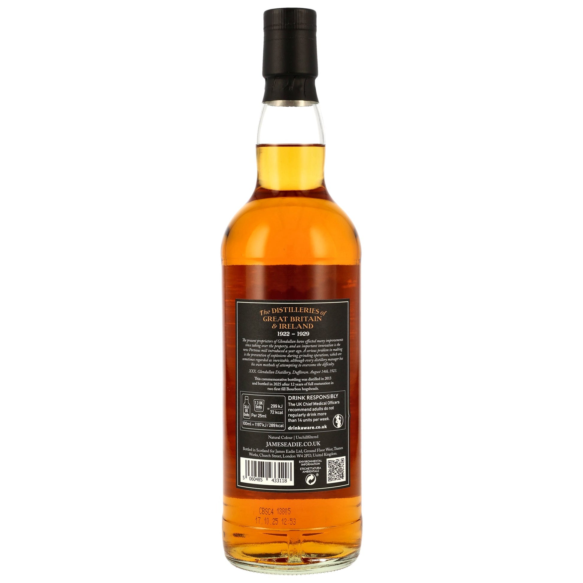 Glendullan 12 2013/2025 - James Eadie - 1st Fill Bourbon Hogsheads