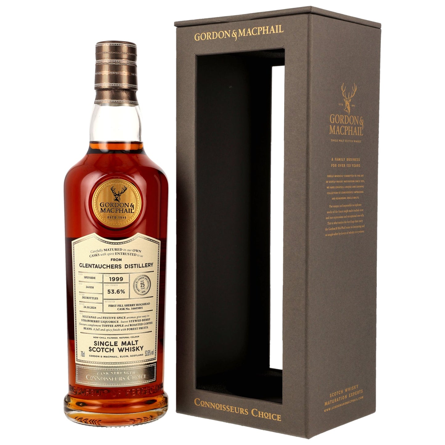 Glentauchers 25 1999/2024 - Gordon & MacPhail - First Fill Sherry Cask #16603801