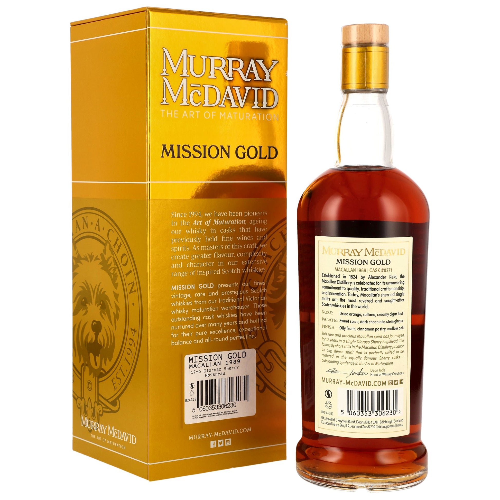 Macallan 17 1989 - Murray McDavid - Oloroso Sherry Hogshead #8271