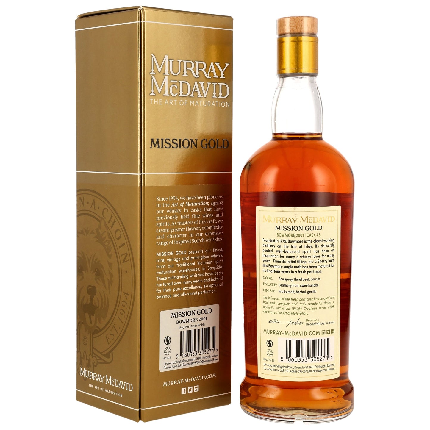 Bowmore 15 - Murray McDavid - Port Cask Finish #5