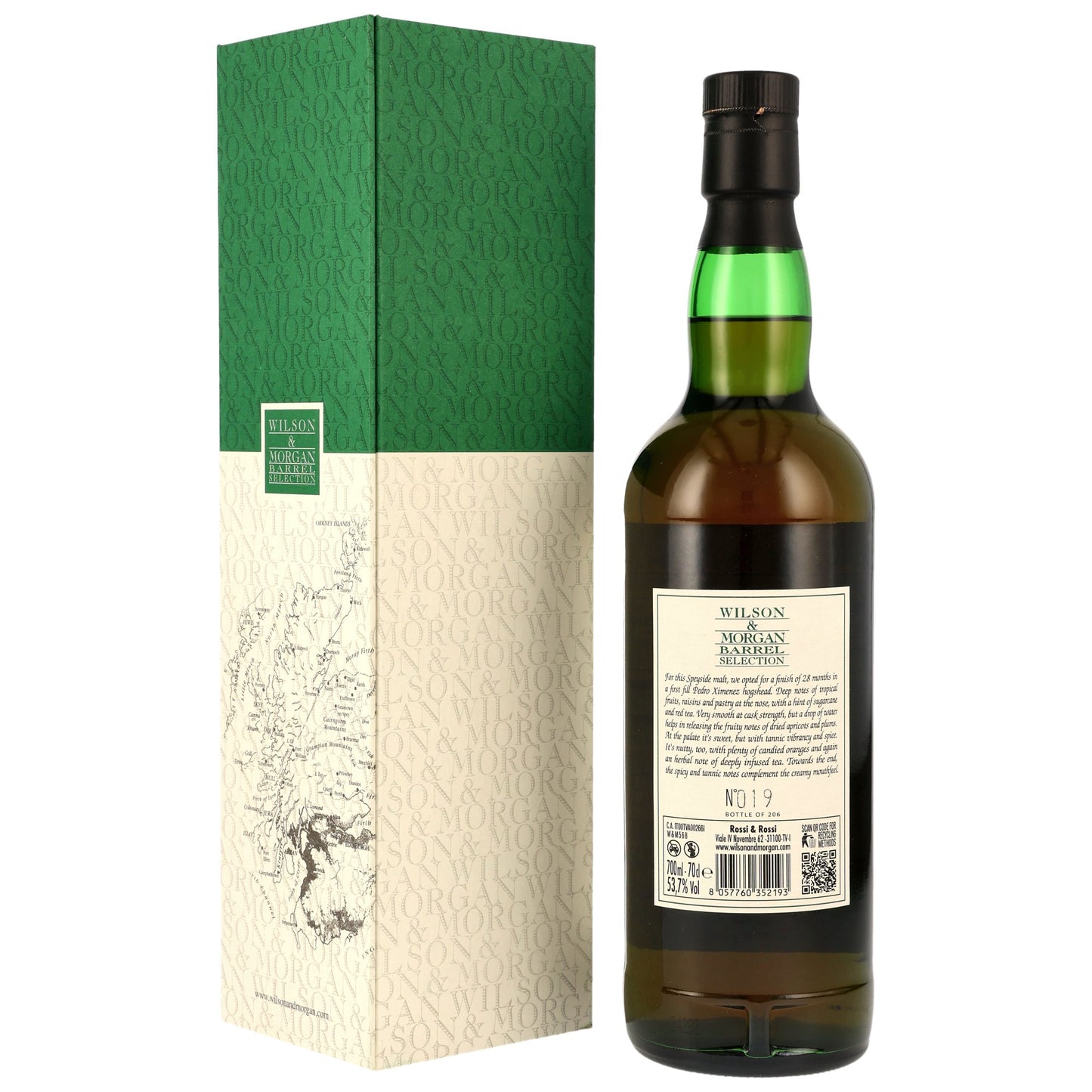 Glenlossie 16 2008/2024 - Wilson & Morgan - 1st Fill PX Sherry Finish #2399