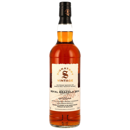 Royal Brackla 11 2014/2025 - Signatory Vintage - 100 PROOF #67
