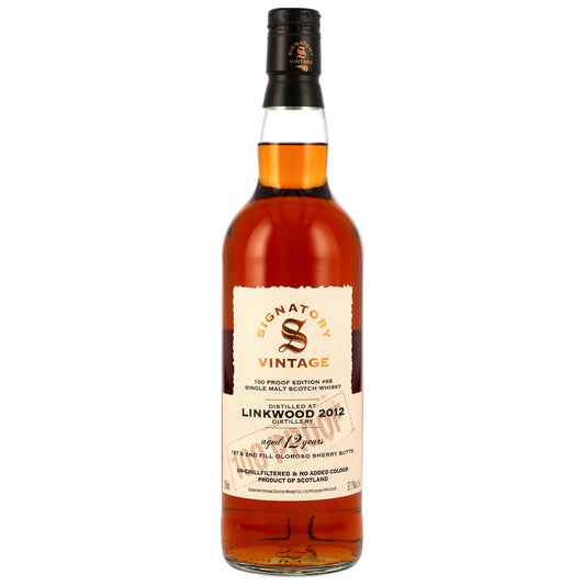 Linkwood 12 2012/2025 - Signatory Vintage - 100 PROOF #68