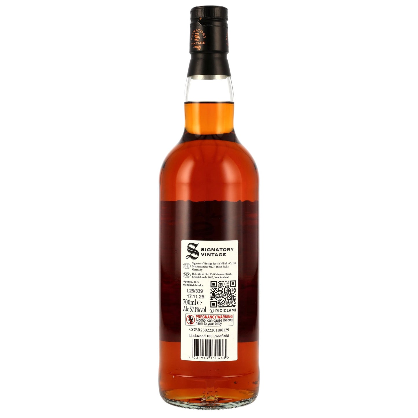 Linkwood 12 2012/2025 - Signatory Vintage - 100 PROOF #68