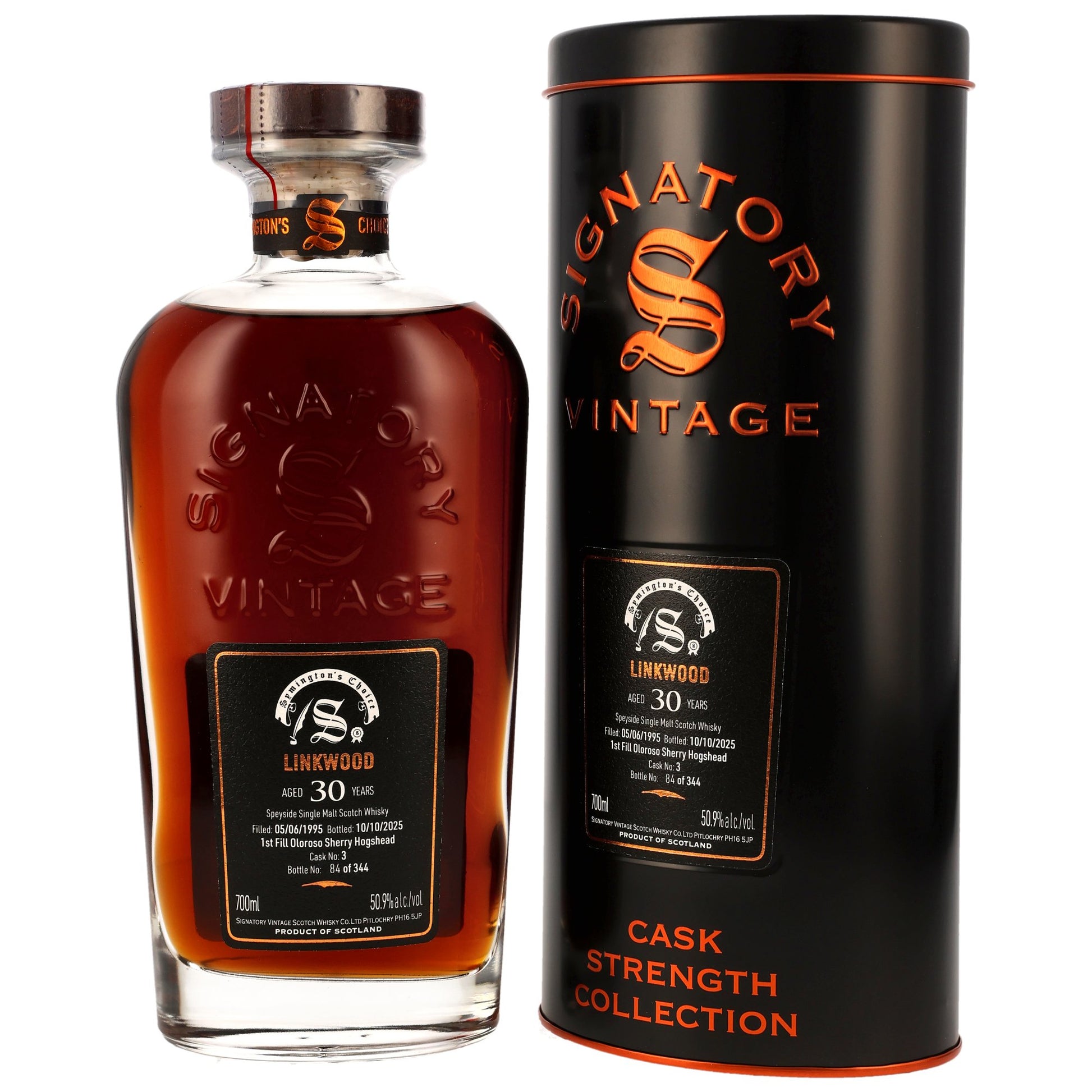 Linkwood 30 1995/2025 - Signatory Vintage Symingtons Choice - First Fill Oloroso Sherry Hogshead #3