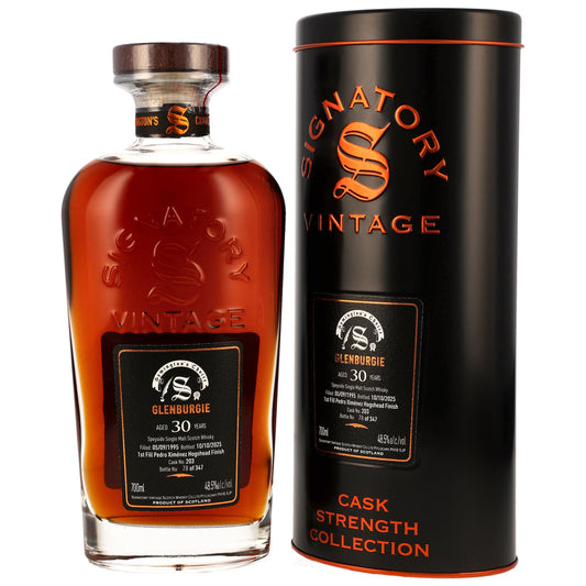 Glenburgie 30 1995/2025 - Signatory Vintage Symingtons Choice - First Fill PX Hogshead Finish #203